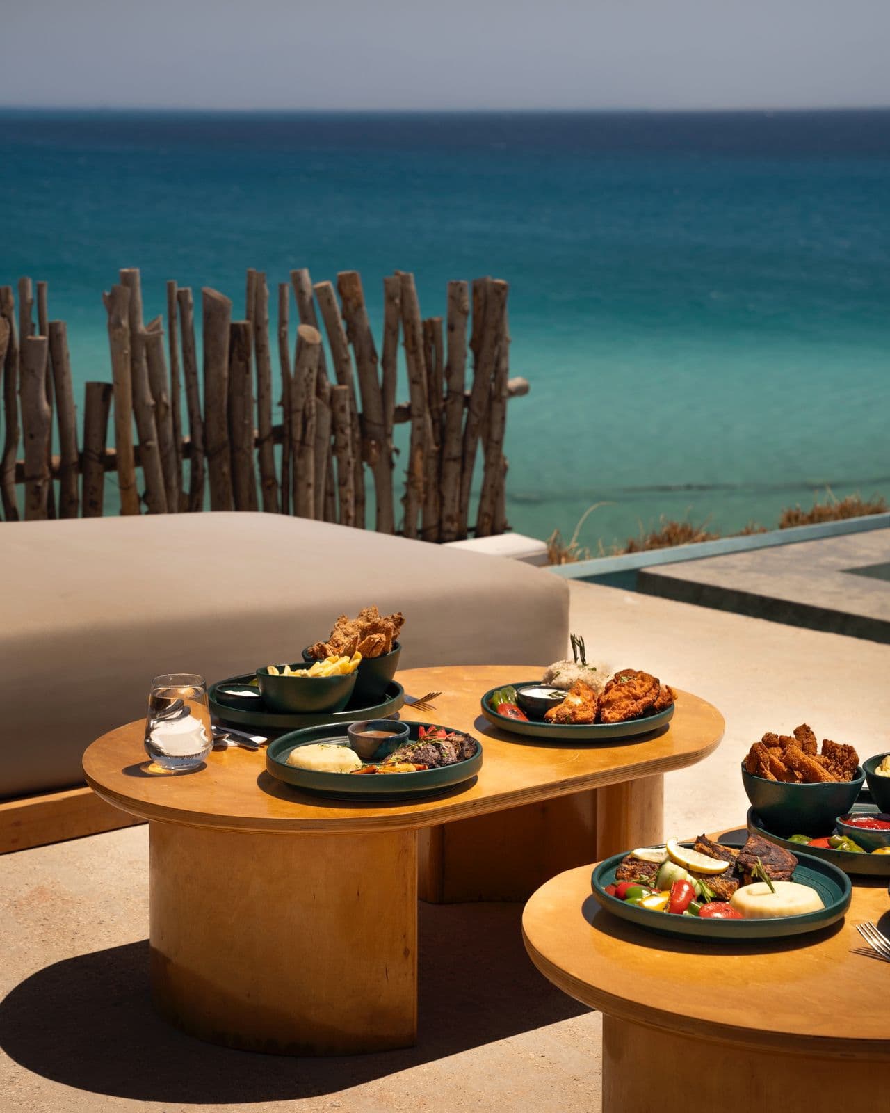 Lunch served at Ozirea Island